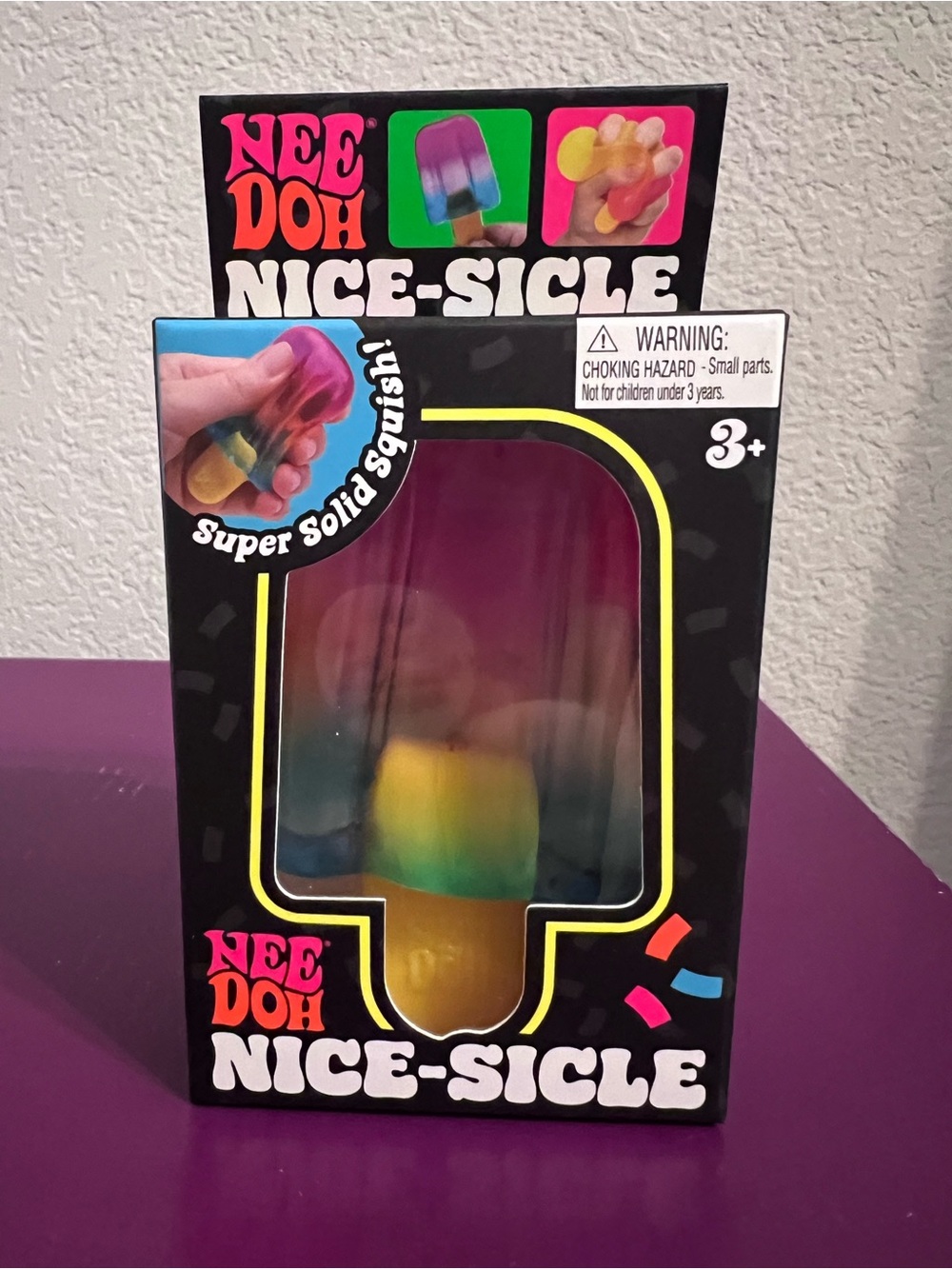 Authentic NeeDoh Nice-Sicle Multicolor Squishy Popsicle Pink🩷Orange🧡Blue💙